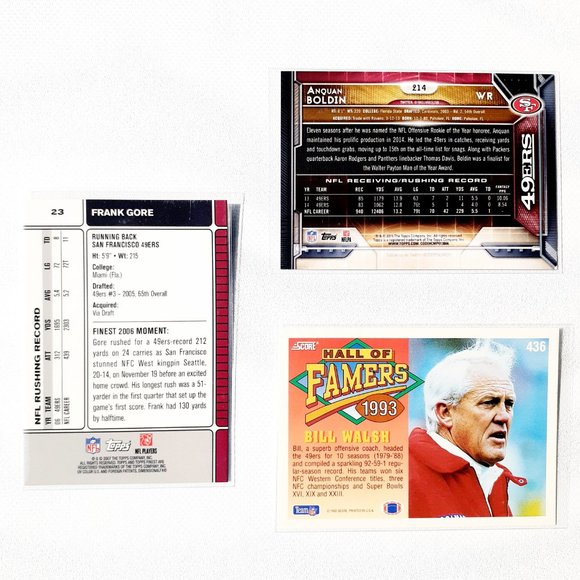 San Francisco 49ers 9 Card Lot - FTBL [28_9] - Picture 6 of 8